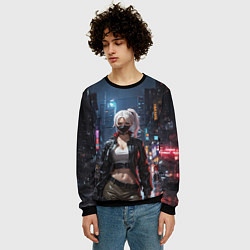 Свитшот мужской Уличная хулиганка, цвет: 3D-черный — фото 2