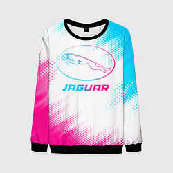 Свитшот мужской Jaguar neon gradient style, цвет: 3D-черный