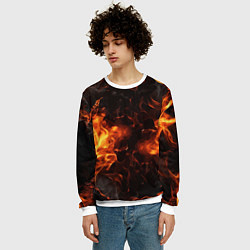 Свитшот мужской Fire style, цвет: 3D-белый — фото 2