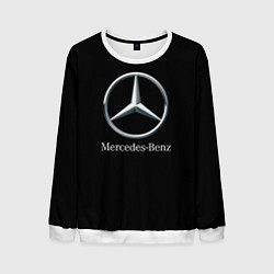 Свитшот мужской Mercedes-benz sport auto, цвет: 3D-белый