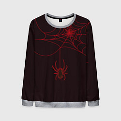 Свитшот мужской Красная паутина, цвет: 3D-меланж