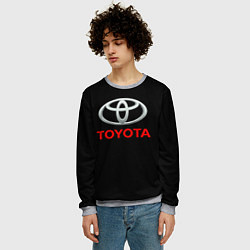Свитшот мужской Toyota sport car, цвет: 3D-меланж — фото 2