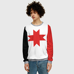 Свитшот мужской Флаг Удмуртии, цвет: 3D-меланж — фото 2