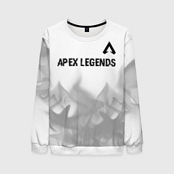 Свитшот мужской Apex Legends glitch на светлом фоне посередине, цвет: 3D-белый