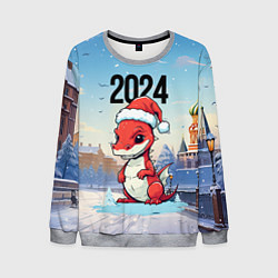 Мужской свитшот Новогодний дракон 2024