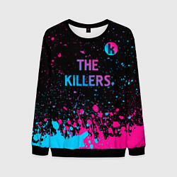 Свитшот мужской The Killers - neon gradient посередине, цвет: 3D-черный