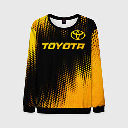 Мужской свитшот Toyota - gold gradient посередине