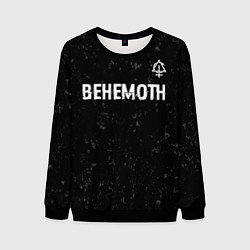 Мужской свитшот Behemoth glitch на темном фоне посередине