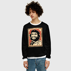 Свитшот мужской Команданте Че Гевара, цвет: 3D-белый — фото 2