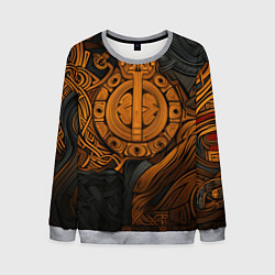 Мужской свитшот Узор в скандинавском фолк-арт стиле