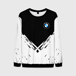Свитшот мужской BMW стильная геометрия спорт, цвет: 3D-черный