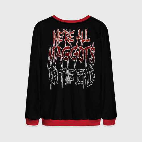 Мужской свитшот Slipknot - maggots / 3D-Красный – фото 2