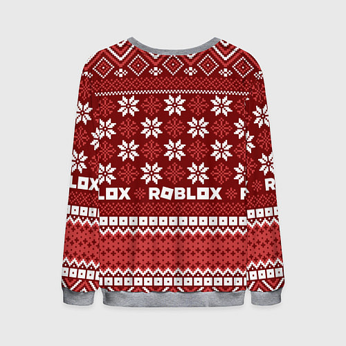 Мужской свитшот Roblox christmas sweater / 3D-Меланж – фото 2