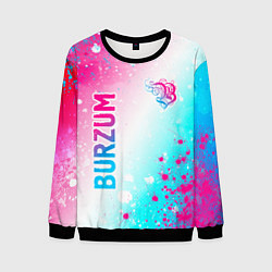 Мужской свитшот Burzum neon gradient style вертикально