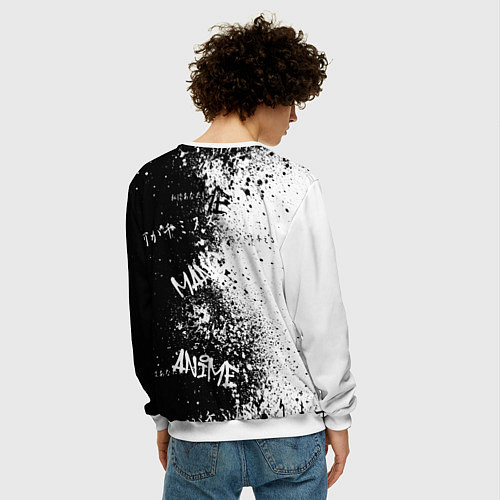 Мужской свитшот Маки дзенин из магической битвы / 3D-Белый – фото 4