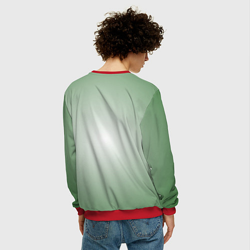 Мужской свитшот Я люблю Байкал / 3D-Красный – фото 4