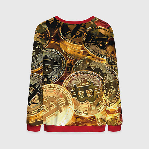 Мужской свитшот Золото цифровой эры / 3D-Красный – фото 2