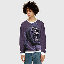 Свитшот мужской Lord of the Jungle, цвет: 3D-белый — фото 2