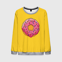 Свитшот мужской Пончик Гомера, цвет: 3D-меланж