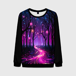 Мужской свитшот Неоновая река