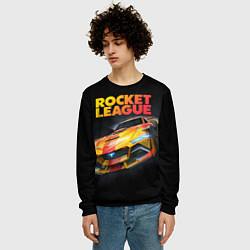 Свитшот мужской Rocket League - Tyranno GXT, цвет: 3D-черный — фото 2
