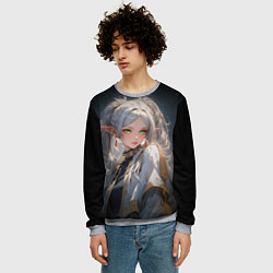 Свитшот мужской Аниме Фрирен провожающая в последний путь, цвет: 3D-меланж — фото 2