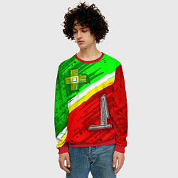 Свитшот мужской Флаг Зеленограадского АО, цвет: 3D-красный — фото 2