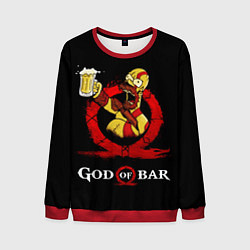 Свитшот мужской Бог бара, цвет: 3D-красный