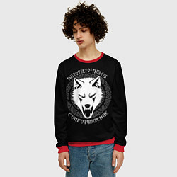 Свитшот мужской Символика сопротивления - ты тот кто ты есть, цвет: 3D-красный — фото 2