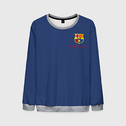 Свитшот мужской Месси - 10 номер футбольный клуб Барселона, цвет: 3D-меланж