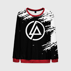 Свитшот мужской Linkin Park - black and white, цвет: 3D-красный