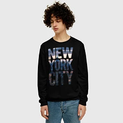 Свитшот мужской New York City - USA, цвет: 3D-черный — фото 2