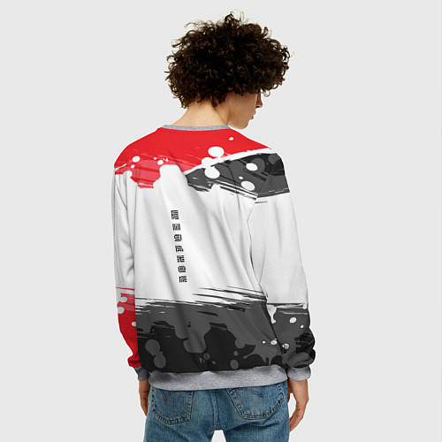 Мужской свитшот Сила и красота / 3D-Меланж – фото 4