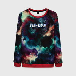 Свитшот мужской Tie - dye, цвет: 3D-красный