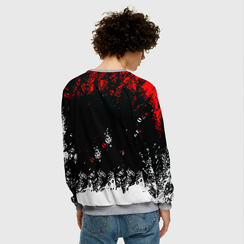 Мужской свитшот Bully краски / 3D-Меланж – фото 4