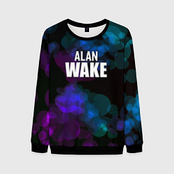 Свитшот мужской Alan wake текстура, цвет: 3D-черный