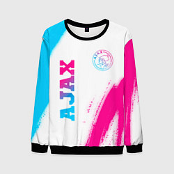 Мужской свитшот Ajax neon gradient style вертикально