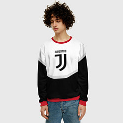 Свитшот мужской Juventus black geometry sport, цвет: 3D-красный — фото 2