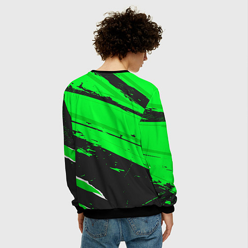 Мужской свитшот PSV sport green / 3D-Черный – фото 4