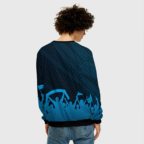 Мужской свитшот Sporting legendary форма фанатов / 3D-Черный – фото 4