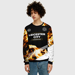 Свитшот мужской Leicester City legendary sport fire, цвет: 3D-черный — фото 2