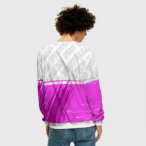 Мужской свитшот Lyon pro football посередине / 3D-Белый – фото 4