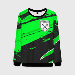 Свитшот мужской West Ham sport green, цвет: 3D-черный
