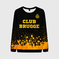 Мужской свитшот Club Brugge - gold gradient посередине