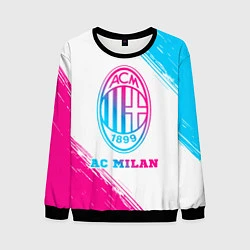 Свитшот мужской AC Milan neon gradient style, цвет: 3D-черный