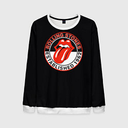 Свитшот мужской Rolling Stones Established 1962 group, цвет: 3D-белый