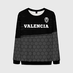 Свитшот мужской Valencia sport на темном фоне посередине, цвет: 3D-черный
