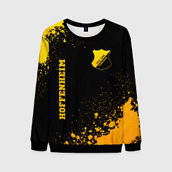 Свитшот мужской Hoffenheim - gold gradient вертикально, цвет: 3D-черный