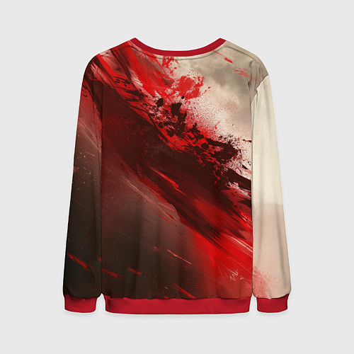 Мужской свитшот Подземелье вкусностей - Лайос рыцарь / 3D-Красный – фото 2