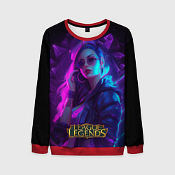 Свитшот мужской League of Legends Kaisa Kda style, цвет: 3D-красный